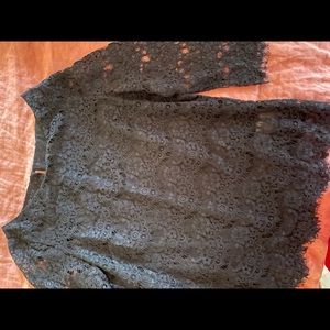 Black lace top